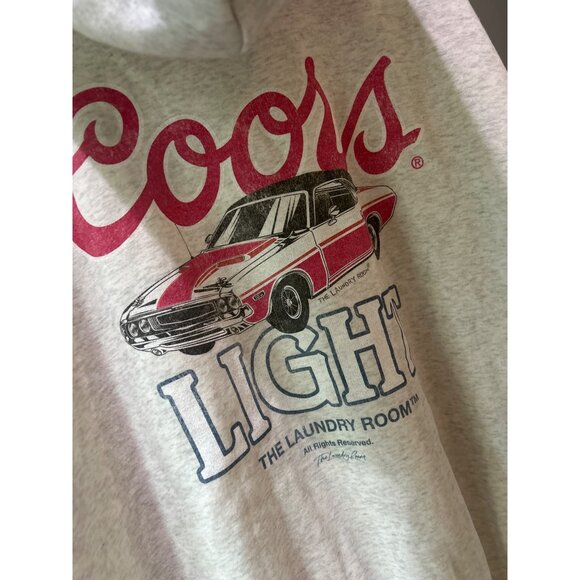 The Laundry Room Coors Racing Hideout Hoodie Pebble Heather Womens Size Small - Picture 10 of 13